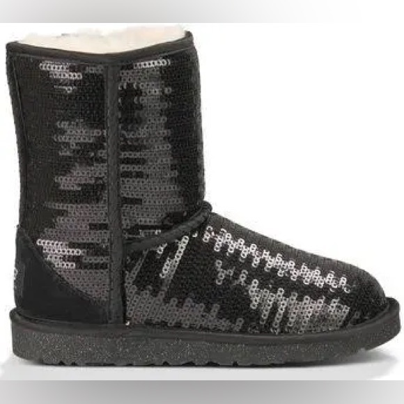 UGG Australia Girls Classic Sequin Boot Size - Picture 1 of 8